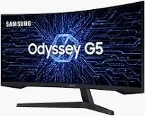 MONITOR SAMSUNG GAMER 34" ODYSSEY G5 LED/VA UW QHD 165HZ 1MS HDMI DISPLAYPORT VESA - LC34G55TWWLMZD -