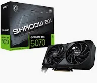GPU NV RTX5070 12GB GDDR7 192BITS SHADOW 2X OC MSI 912-V532-076